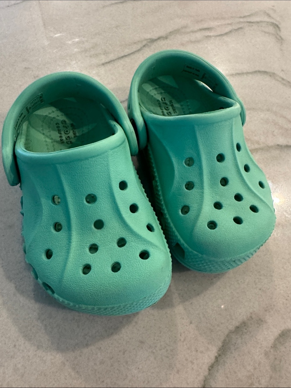 CROCS Kids Teal Green Classic Clogs